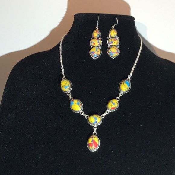 Hermosa Jewelry - Egyptian Mosaic Jasper 100% Sterling Silver Stamp